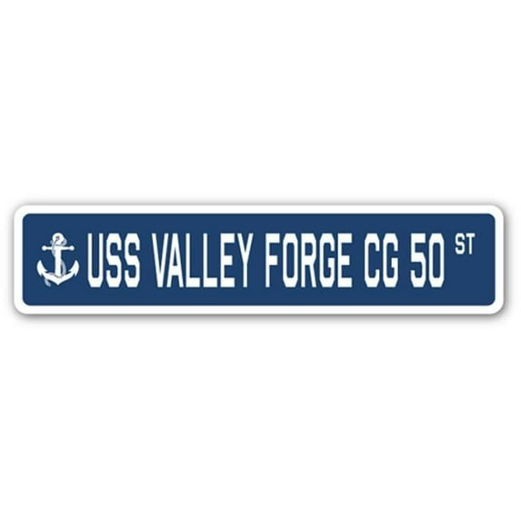 USS VALLEY FORGE CG 50 Street Sign us navy ship veteran sailor gift