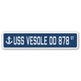 thumbnail image 1 of USS VESOLE DD 878 Street Sign us navy ship veteran sailor gift, 1 of 5