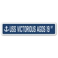 thumbnail image 1 of USS VICTORIOUS AGOS 19 Street Sign us navy ship veteran sailor gift, 1 of 5