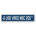 thumbnail image 1 of USS VIREO MSC 205 Street Sign us navy ship veteran sailor gift, 1 of 5