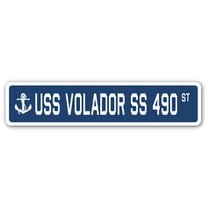 USS VOLADOR SS 490 Street Sign us navy ship veteran sailor gift