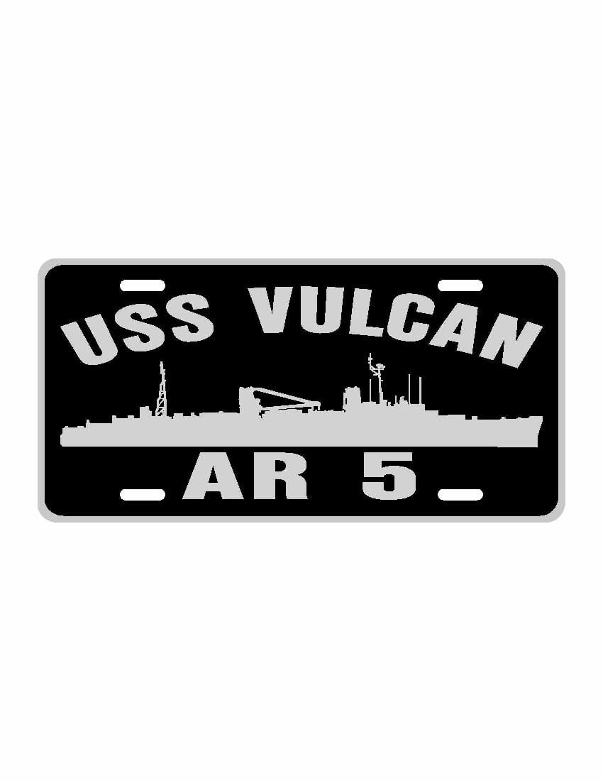 USS VULCAN AR 5 Aluminum License Plate Military Navy USN Car Truck RV ...