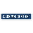 thumbnail image 1 of USS WELCH PG 93 Street Sign us navy ship veteran sailor gift, 1 of 5