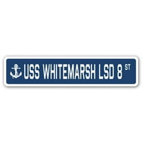 USS WHITEMARSH LSD 8 Street Sign us navy ship veteran sailor gift