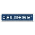 thumbnail image 1 of USS WILL ROGERS SSBN 659 Street Sign us navy ship veteran sailor gift, 1 of 5