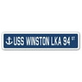 thumbnail image 1 of USS WINSTON LKA 94 Street Sign us navy ship veteran sailor gift, 1 of 5