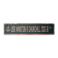 thumbnail image 1 of USS WINSTON S CHURCHILL DDG 81 Vintage Plastic Street Sign us navy ship veteran sailor gift | Indoor/Outdoor | 18" Wide, 1 of 4