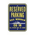 thumbnail image 1 of USS WORDEN CG 18 Reserved Parking Sign Aluminum 12" x 18" Military Navy USN Car Truck RV Made In The U.S.A. PS003., 1 of 1