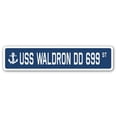 thumbnail image 1 of USS Waldron Dd 699 Street [3 Pack] of Vinyl Decal Stickers | Indoor/Outdoor | Funny decoration for Laptop, Car, Garage , Bedroom, Offices | SignMission, 1 of 1