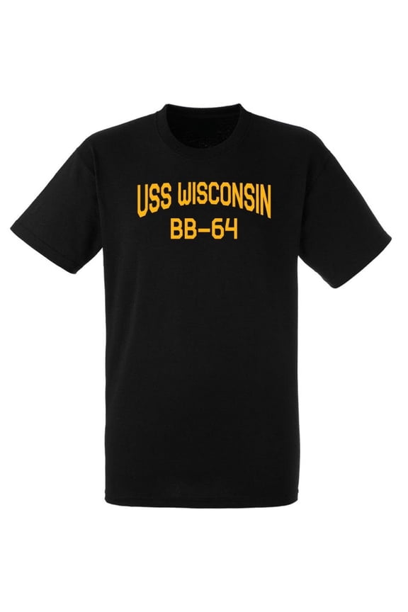 USS Wisconsin BB-64 Battleship Standard Size Short Sleeve Tee Shirt
