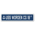 thumbnail image 1 of USS Worden Cg 18 Street [3 Pack] of Vinyl Decal Stickers | Indoor/Outdoor | Funny decoration for Laptop, Car, Garage , Bedroom, Offices | SignMission, 1 of 1