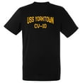thumbnail image 1 of USS Yorktown CV-10 Aircraft Carrier Standard Size Short Sleeve Tee Shirt, 1 of 1