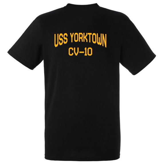 USS Yorktown CV-10 Aircraft Carrier Standard Size Short Sleeve Tee Shirt