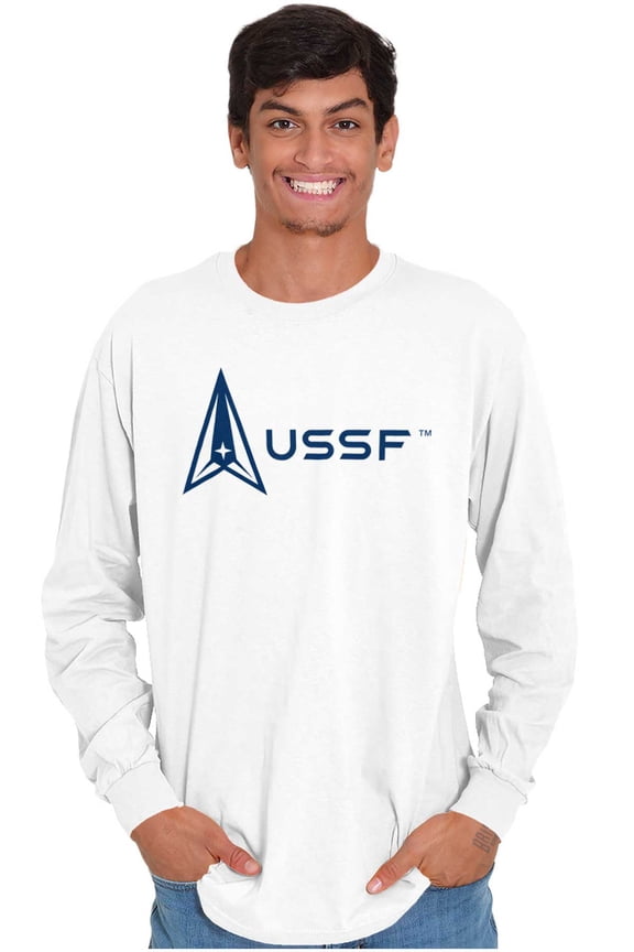 USSF Classic US Space Force Logo Long Sleeve TShirt Men Women Brisco Brands S