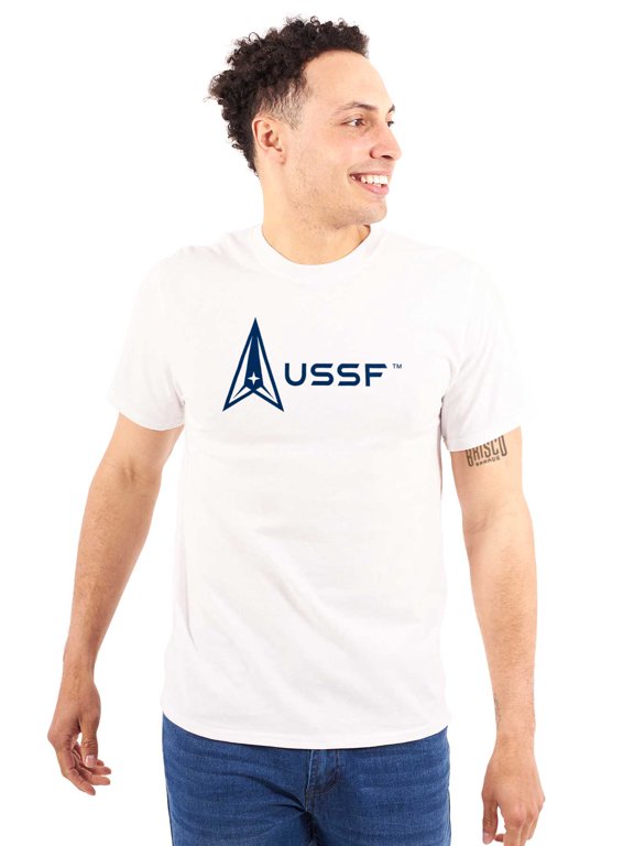USSF Classic US Space Force Logo Men's Graphic T Shirt Tees Brisco Brands 3X