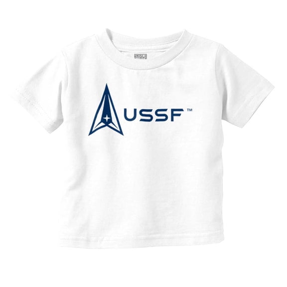 USSF Classic US Space Force Logo Toddler Boy Girl T Shirt Infant Toddler Brisco Brands 12M