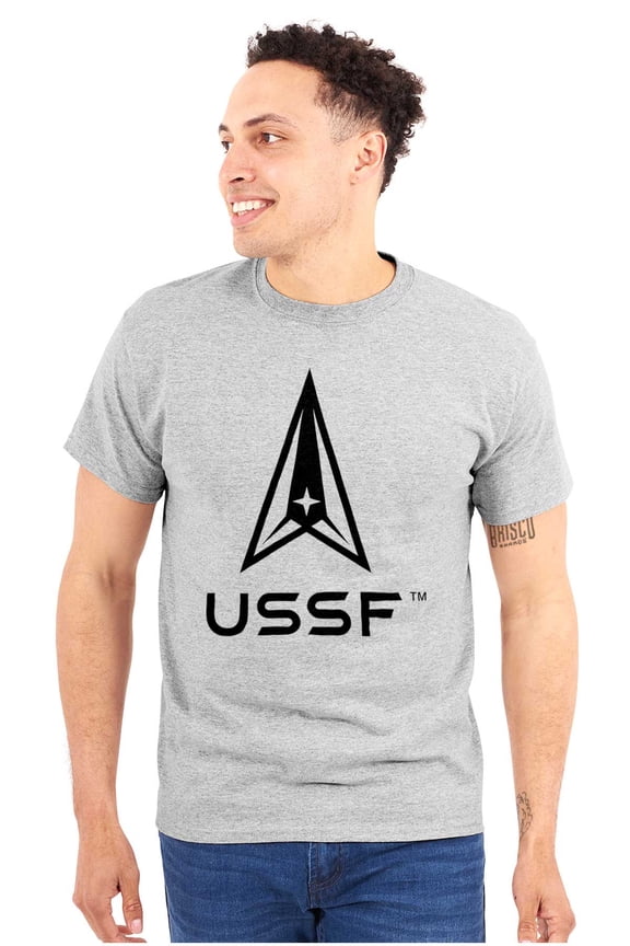 USSF Logo United States Space Force Men's Graphic T Shirt Tees Brisco Brands 2X