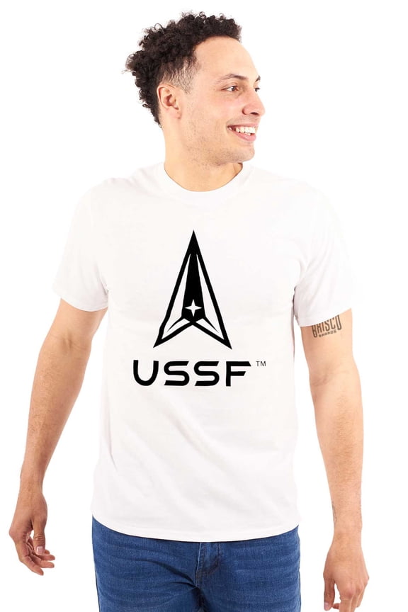 USSF Logo United States Space Force Unisex Plus Size Graphic Tee Brisco Brands 5X