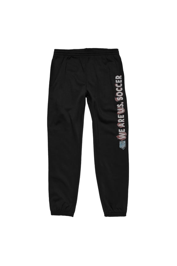 USSF We Are U.S. Soccer Adult Black Joggers-XS