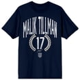 thumbnail image 1 of USSF X USMNTPA Malik Tillman 17 Adult Navy Crew Neck Short Sleeve T-shirt - 3XL, 1 of 7