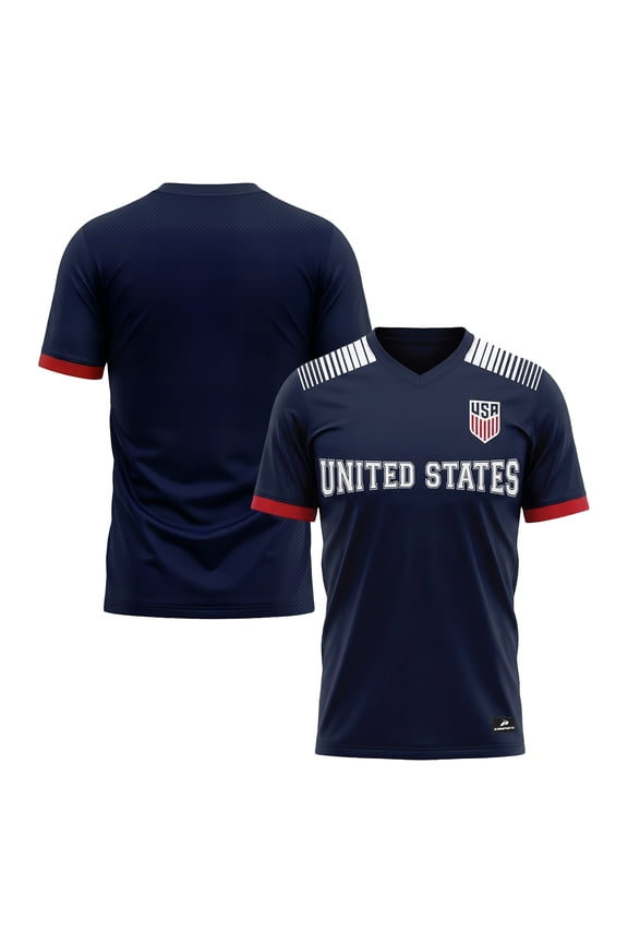 US Men's National Soccer Team Jersey, USMNT T-Shirt for Men, Blue X-Large