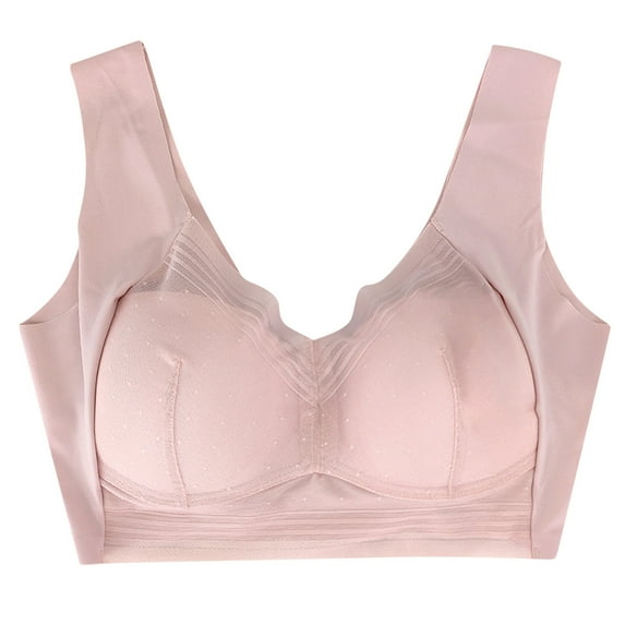 USSUMA 1pc Women's Underwear Without Steel Rings No Creases Beautiful Bra Iarge Chest Bra Sports Bra Wireless bras Smooth U Ultra Light Bra Clearance Items