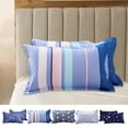 thumbnail image 1 of USSUMA 2 Pack 18.90 x 29.13 in Brushed Pillowcases Soft Microfiber Bedding Standard Size Hypoallergenic Pillowcase Set Machine Washable Durable Bed Linens Brushed Pillowcases, 1 of 7