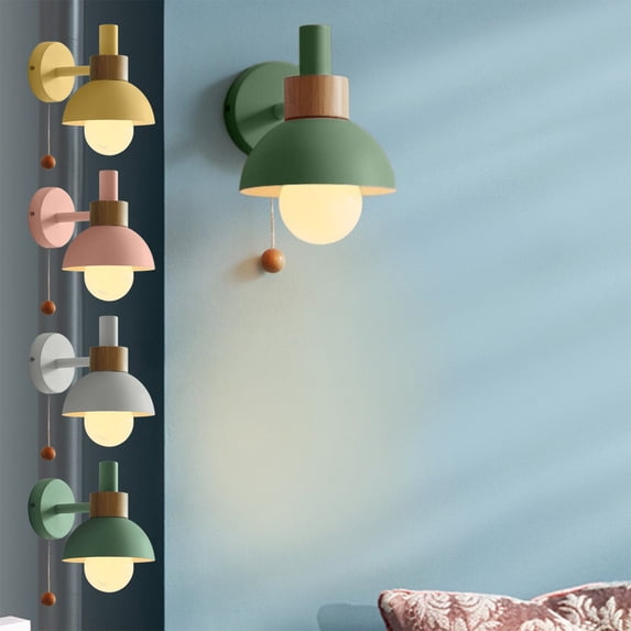 USSUMA Bedlight Wall Lamp Bedroom Living Room LED Personalized Background Wall Lamp Green