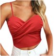 thumbnail image 1 of USSUMA Camisole Tops for Women Summer Tops for Women 2025 Sexy Womens Lace V-Neck Sleeveless Shirt Casual Workout Sports Bra Tank Tops Up to 50% Off Womens Tops, 1 of 6