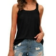 thumbnail image 1 of USSUMA Camisole Tops for Women Womens Tops Dressy Casual Women's Plus Size Ladies Loose Tops Casual Color Basic Tank Shirt T-Shirt Sleeveless Blouse Beach Summer Loose Tee Shirts Blouse Womens Tops, 1 of 6