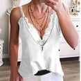 thumbnail image 1 of USSUMA Camisole Tops for Women Workout Tops for Women Women Sexy V Neck Lace Patchwork Strappy Sleeveless Casual Camis Vest Tank Tops Womens Tops, 1 of 2