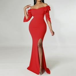 Sexy Simplicity Solid Slit V Neck Princess Dresses(6 Colors) Sexy Simplicity Solid Slit V Neck Princess Dresses(6 Colors)