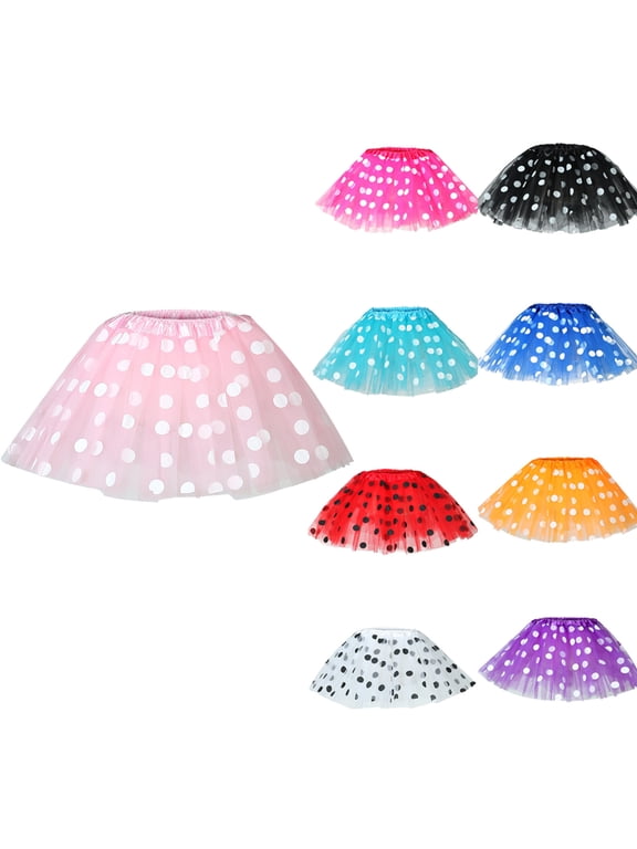 Gifts Colorful Tiered Mesh Tutu Skirt Elastic Waist Three-Layer Puffy Pleated Design For Performances Parades Photo Shoots And Costume Parties — Dance Tutu Skirt