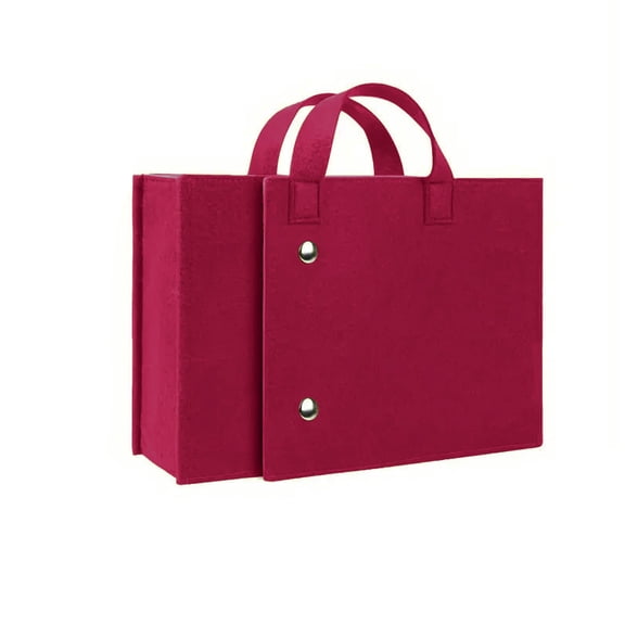 USSUMA Gifts Portable Storage Bag - Foldable Backpack Travel Briefcase Laptop Bag Red