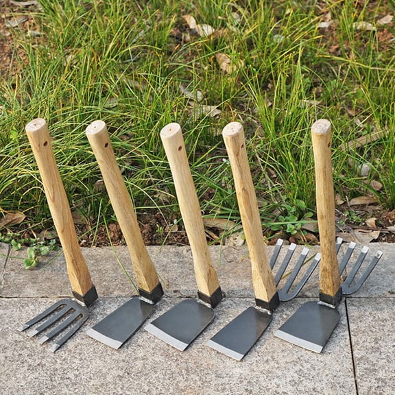 USSUMA Household Gardening Weeding Agricultural Tools Weeding Digging Planting Vegetables Small Hoes Gods Implement Dualpurpose
