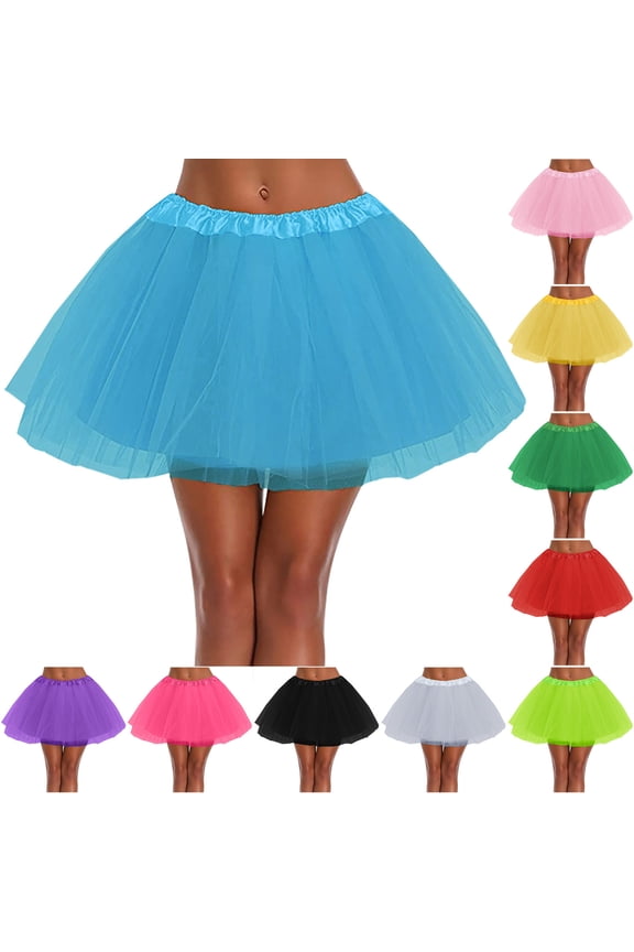 Layered Tulle Pleated Short Skirt Elastic Waist Lined Puffy Mini Ballet-Inspired Dance Skirt Performance Costume Party Outfit And Photo Prop For Evening Events