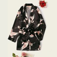 HAORUN Men Japanese Long Kimono Coat Outwear Cardigan Yukata Bathrobe ...