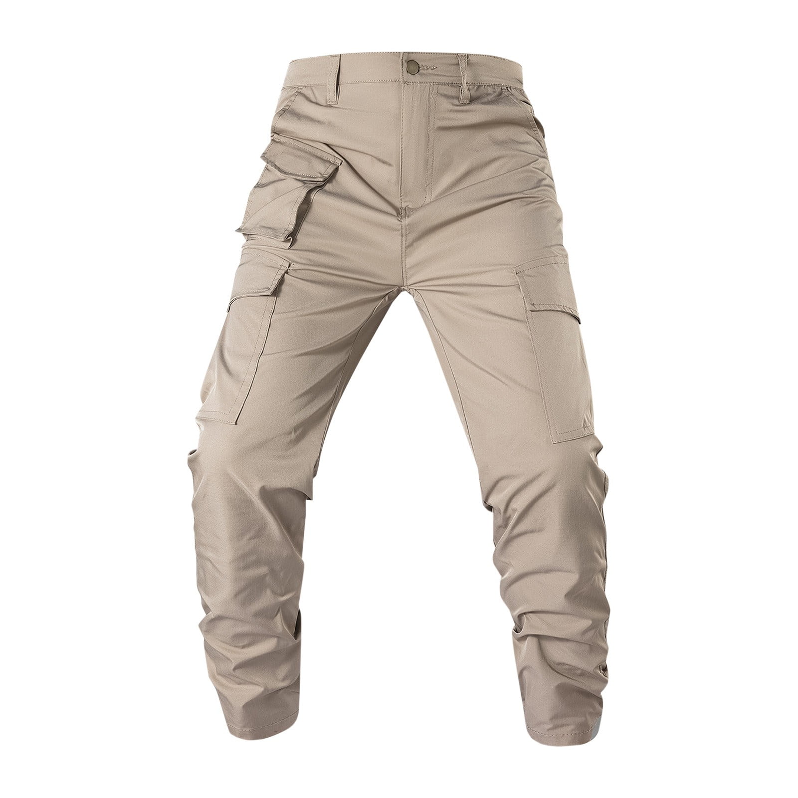 Winter Autumn Men Thicken Multi-Pocket Outdoor Cargo Denim Pant