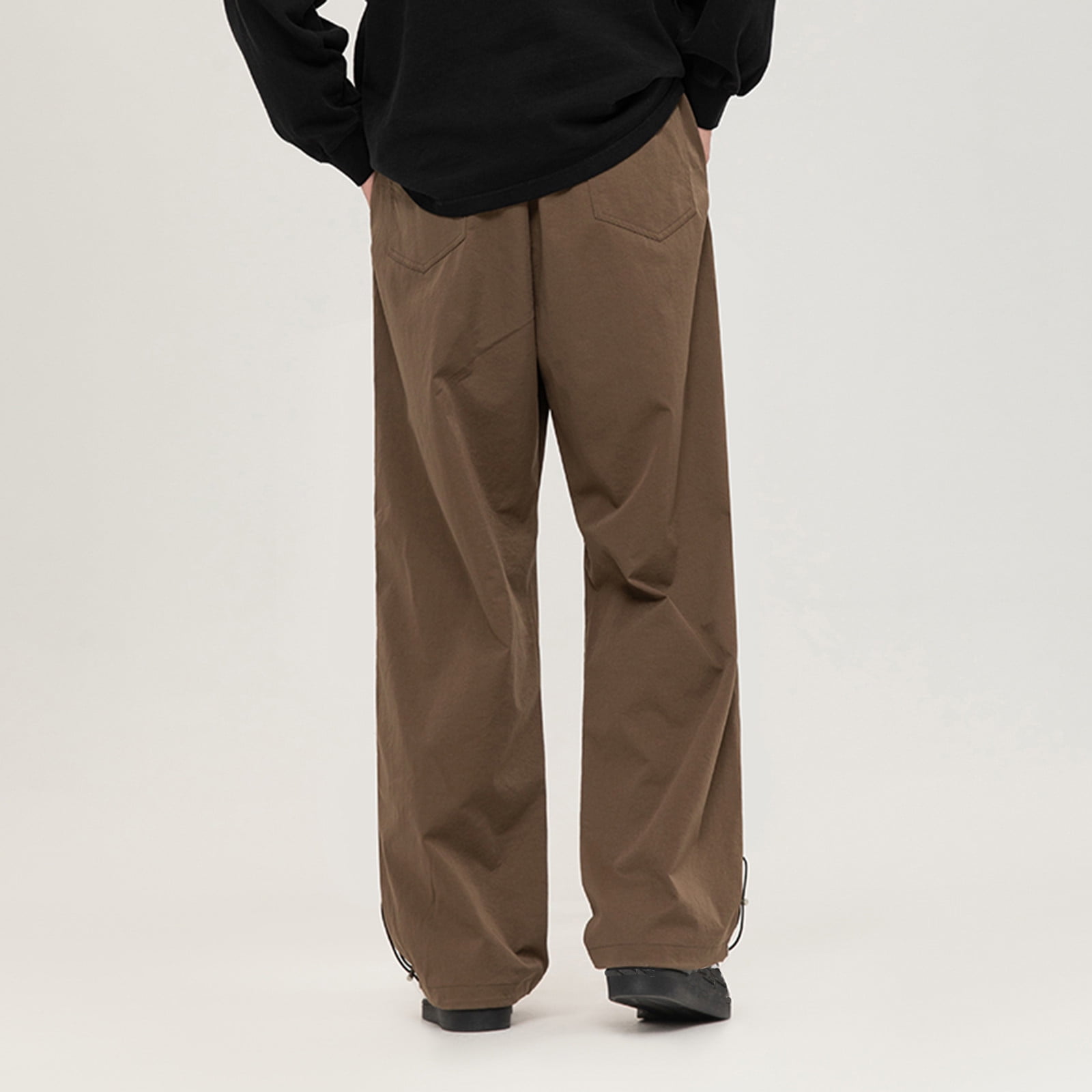 USSUMA Mens Sweatsuit Wide-Leg Long Joggers Activewear Wide-Leg ...