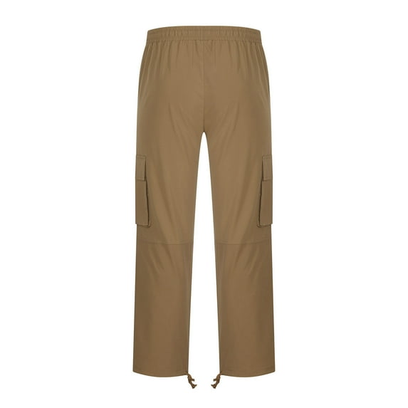 USSUMA Mens Wild Cargo Pants Lightweight Baggy Pants Military Hiking Stretch Cargo Pants with Pockets Relaxed Fit Cargo Pants
