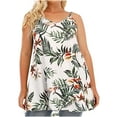 thumbnail image 1 of USSUMA Plus Size Flowy Tank Tops Summer Tops for Women 2022 Trendy Sunflower Graphic Womens Tunic Tops v Neck Basic Shirts Tees Sleeveless Dressy Blouses for Women, 1 of 6
