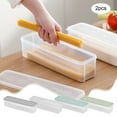 thumbnail image 1 of USSUMA Rectangular Noodles Storage Box Kitchen Eggs Noodles Refrigerator Storage Box Plastic Food Preservation Sealed Box, 1 of 9