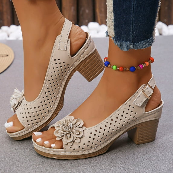 USSUMA Sandals for Women 2025 Fashion Women Casual Round Head Comfy Sandals Beach Casual Sandals Shoes Quick-Errand Running Slides Flash Deals
