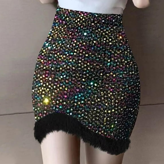 USSUMA Skirts for Women Trendy Summer Midi Skirt Solid Color High Waist Slim Mid-Calf Skirt Retro Dresses Breathable Skirt Travel Reduced Price Dark Gray Skirt for Women Free Size