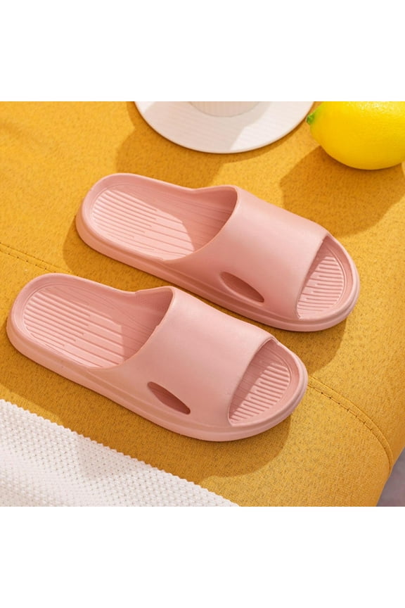 Slippers for Women Indoor Womens Mens Solid Color Hollow Thickening Super Soft Breathable Non-Slip Bedroom Home Slippers Beach Pool Slide Sandals s