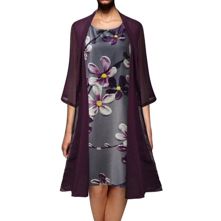 2022 Floral Print Chiffon Half Sleeve Multi-color Long Beach Dress 2022 Floral Print Chiffon Half Sleeve Multi-color Long Beach Dress