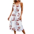 thumbnail image 1 of USSUMA Sundresses for Women Plus Size Summer Dresses for Women Beach Sunflower Tshirt Sundress Sleeveless Casual Loose Short Mini Tank Dress, 1 of 6