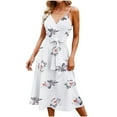 thumbnail image 1 of USSUMA Sundresses for Women Plus Size Summer Dresses for Women Beach Sunflower Tshirt Sundress Sleeveless Casual Loose Short Mini Tank Dress, 1 of 8