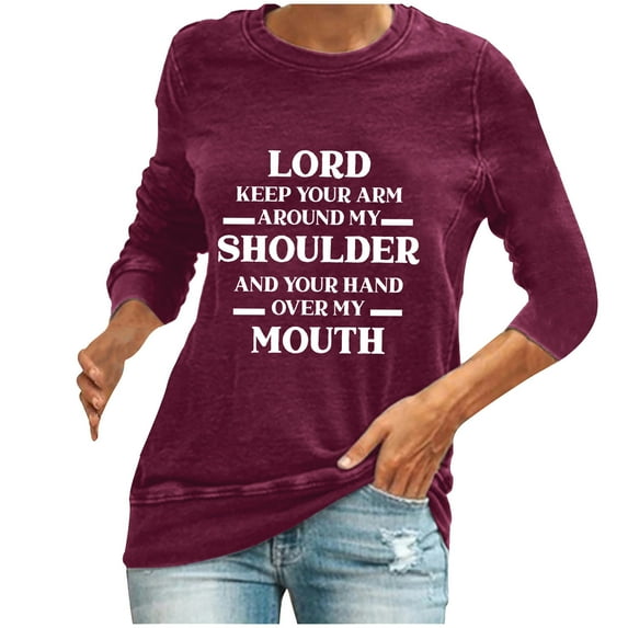 USSUMA Sweatshirt For Women Cute - Casual 2022 Bohemian Blouses for Women Dressy Casual Crewneck Long-Sleeve Womens Fall Blouses Sweatshirts Feather Lace Patchwork Pattern Sweatshirts