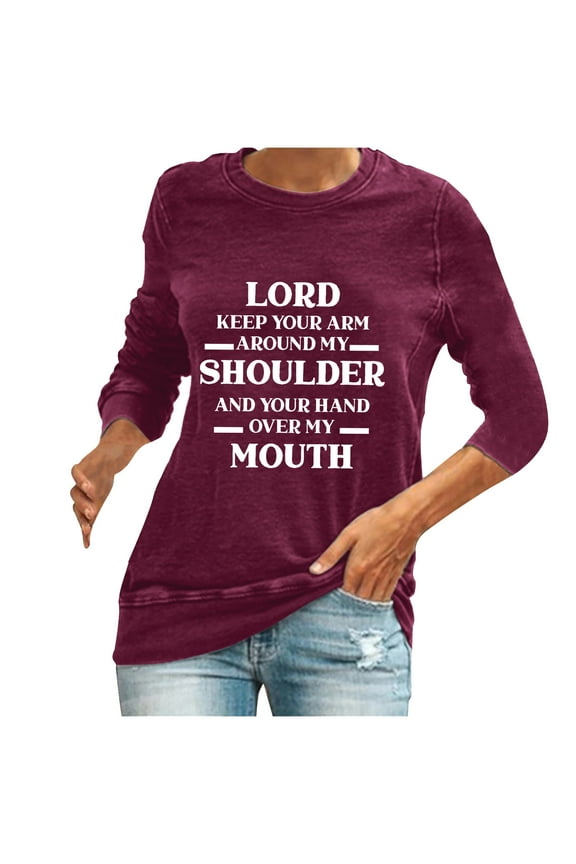 USSUMA Tee Shirts Womens Trendy - 2022 Bohemian Comfort Shirts for Women Trendy Round Neck Long-Sleeves Women Autumn Tunics Blouses Solid Color Leopard Graphic Blouse